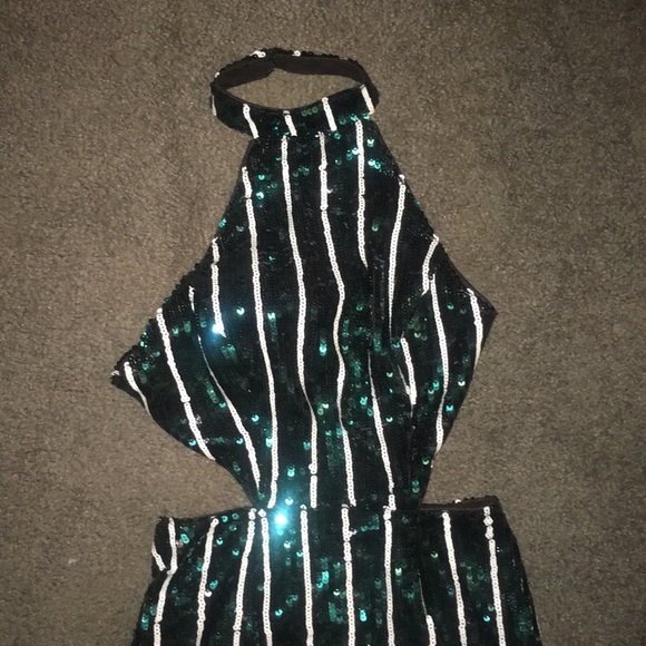NBD x Naven BNWT Mia Dress XXS Teal Sequin - Picture 5 of 9